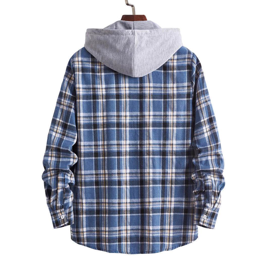 Men's Hooded Flannel Shirt