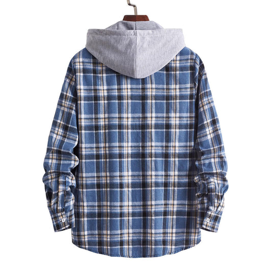 Men's Hooded Flannel Shirt