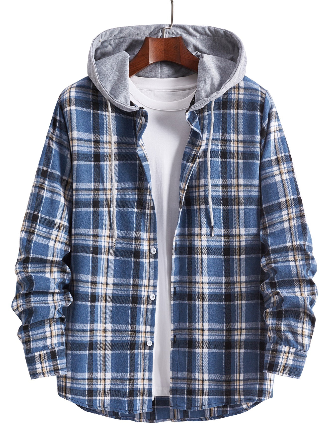 Men's Hooded Flannel Shirt