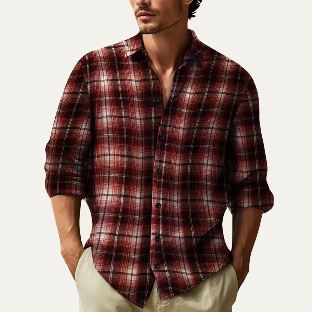 Men's Checked Flannel Shirt