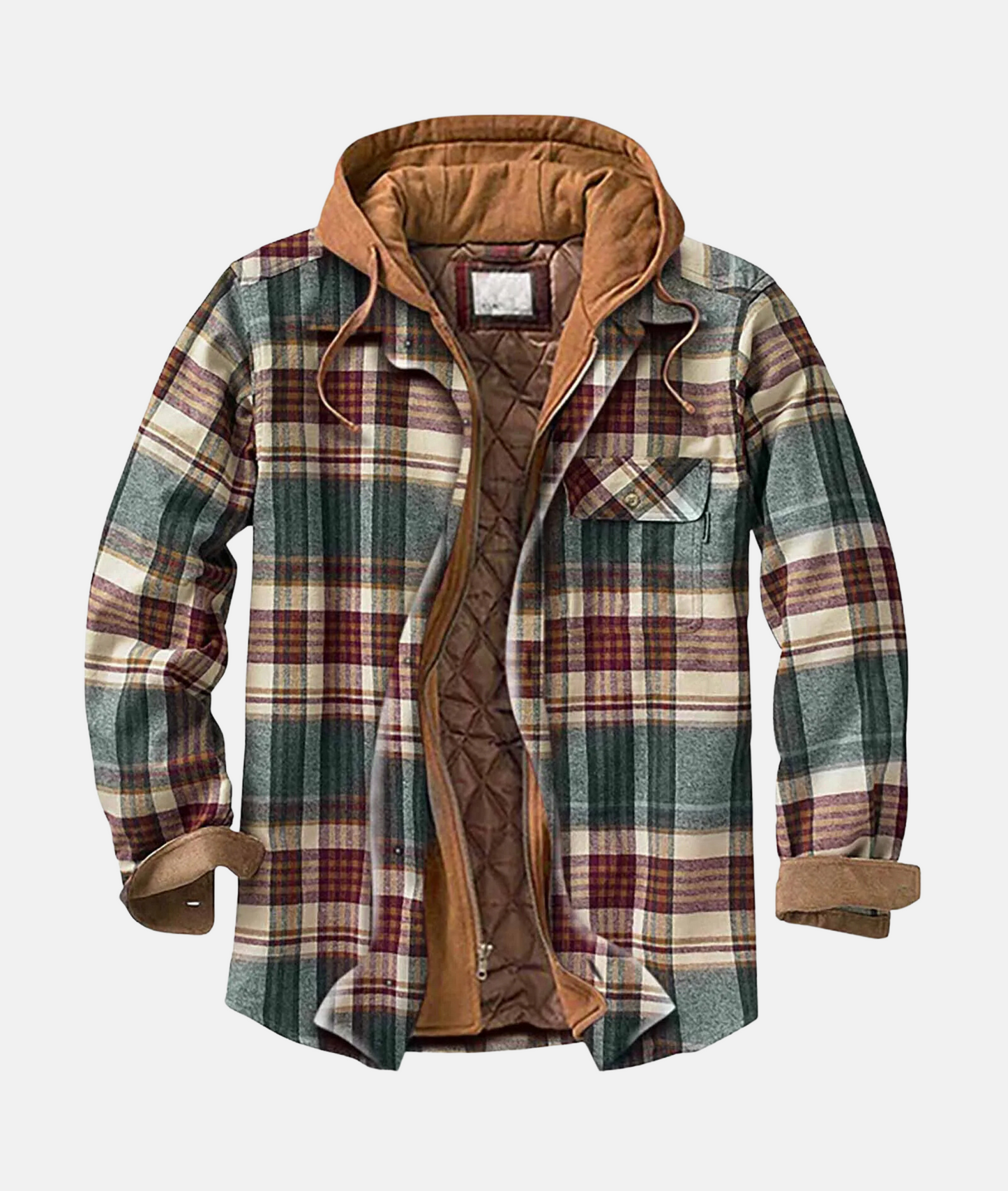 Men's Hooded Flannel Overshirt
