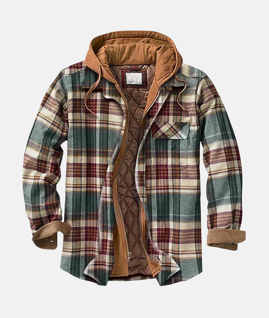 Men's Hooded Flannel Overshirt