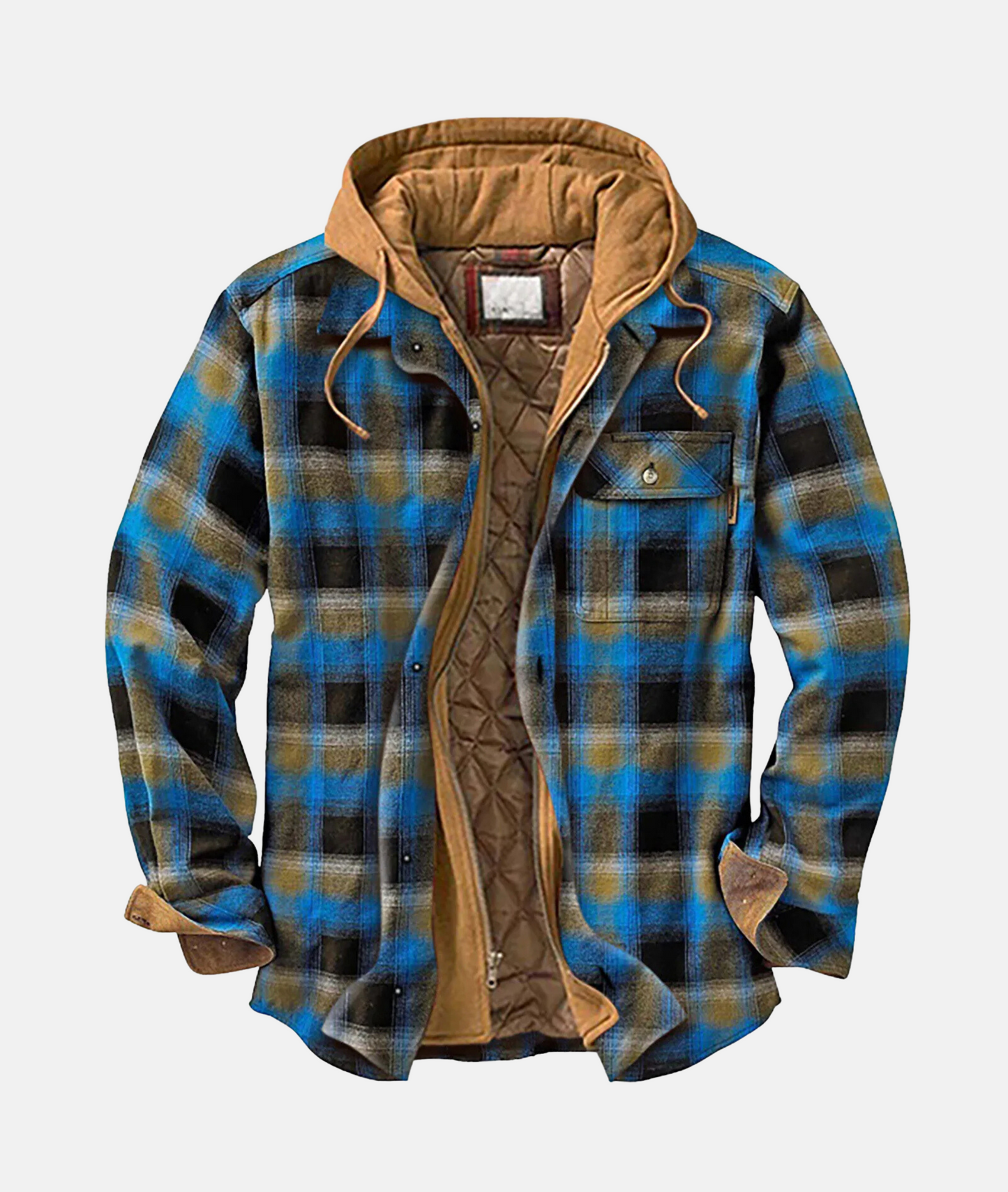 Men's Hooded Flannel Overshirt