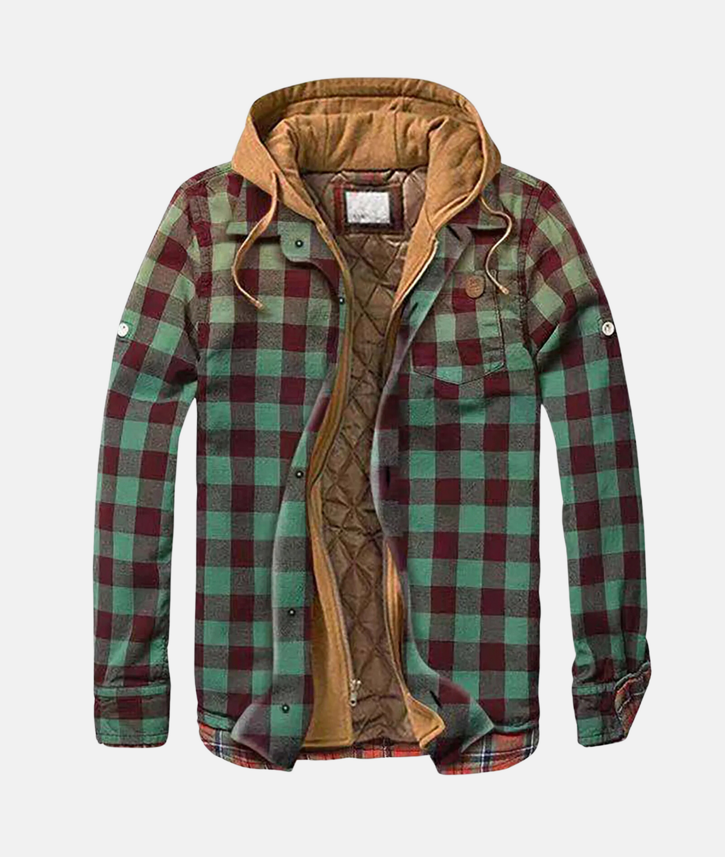 Men's Hooded Flannel Overshirt