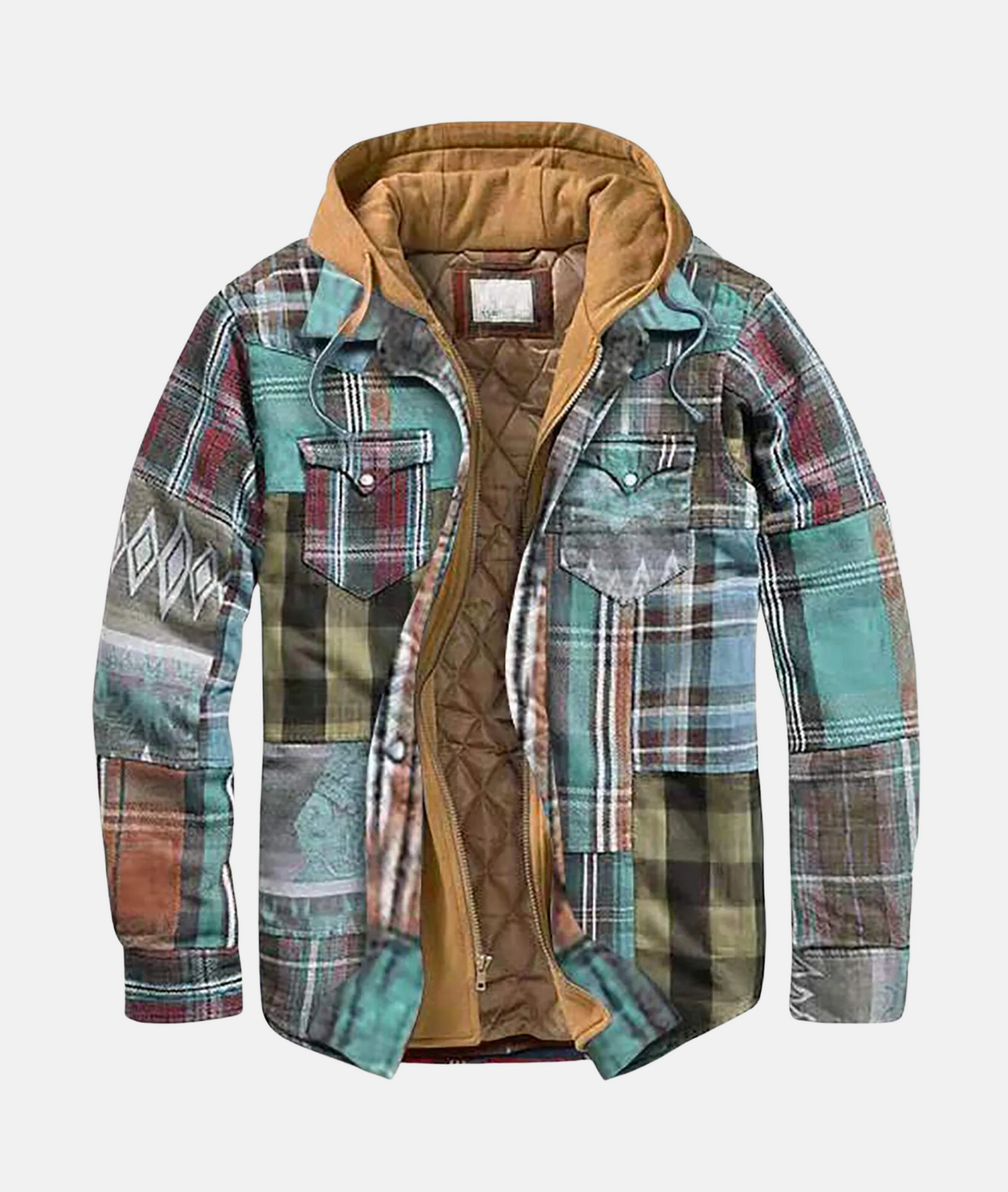 Men's Hooded Flannel Overshirt