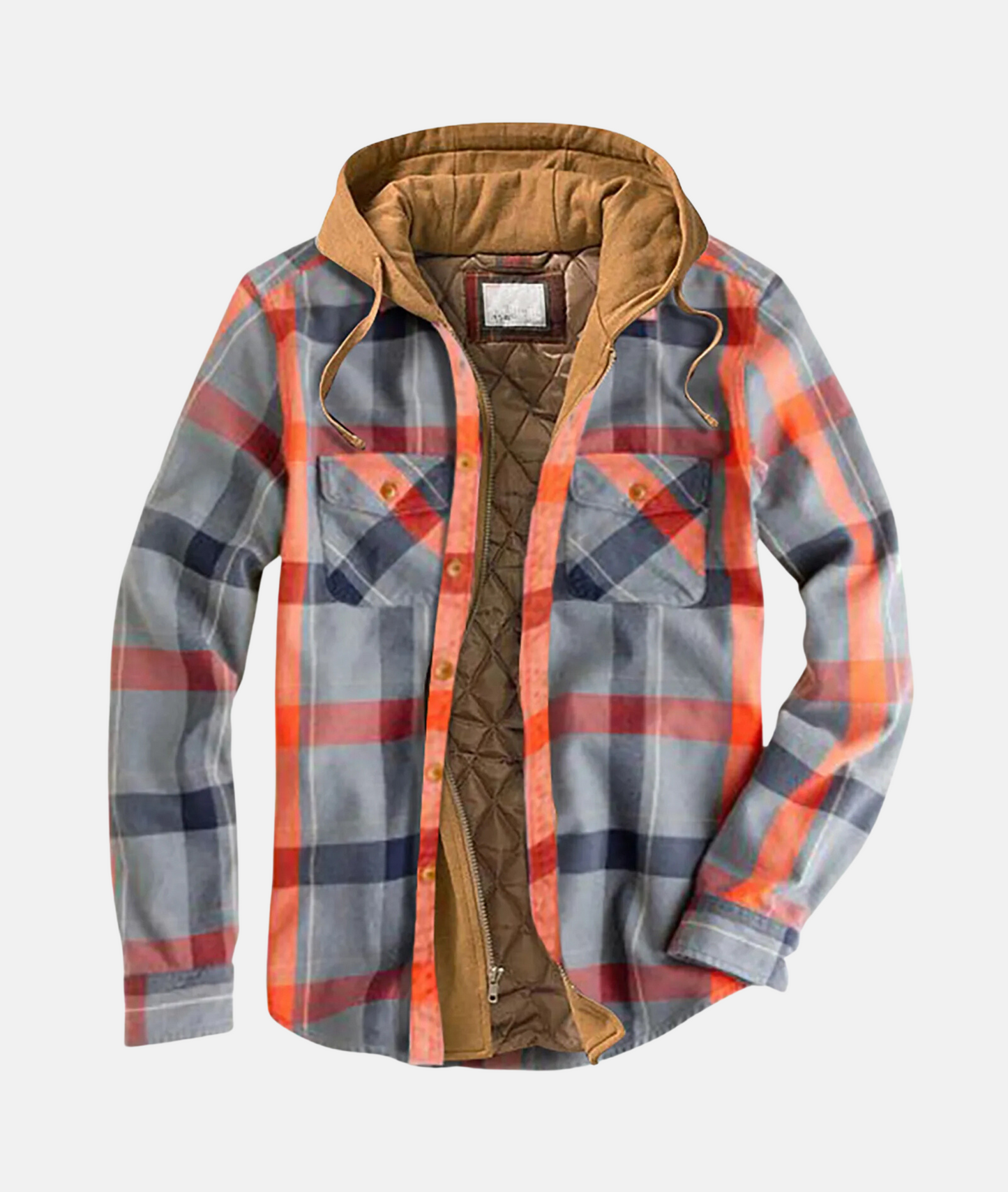 Men's Hooded Flannel Overshirt