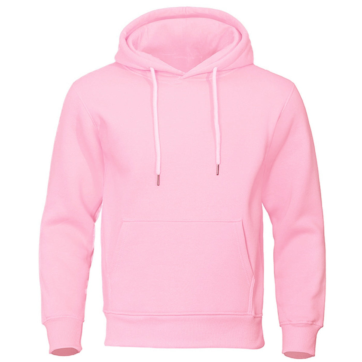 Unisex Fleece Pullover Hoodie in Rose Pink
