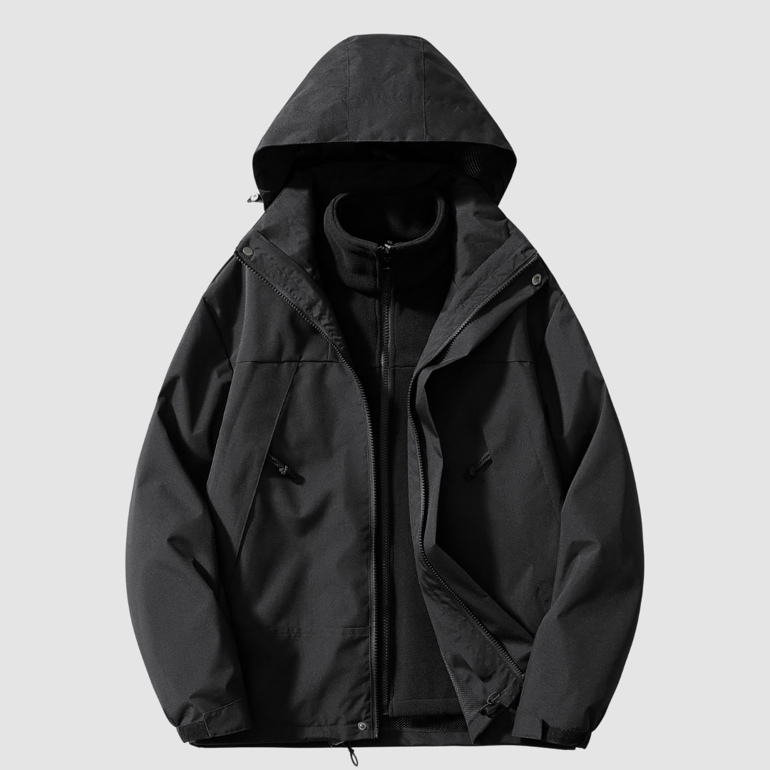 Women's 3 in 1 Winter Jacket in Black