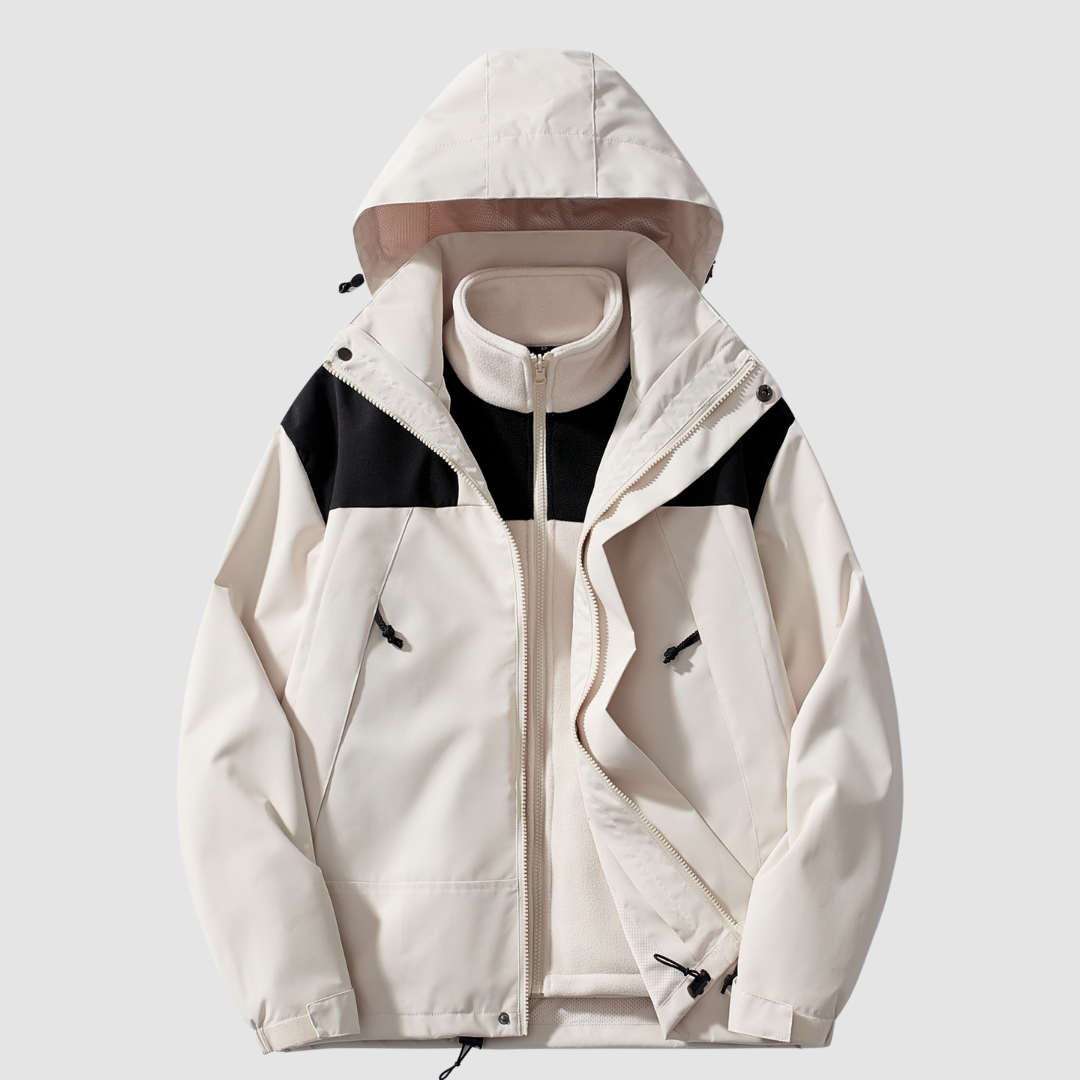 Women's 3 in 1 Winter Jacket in Ivory