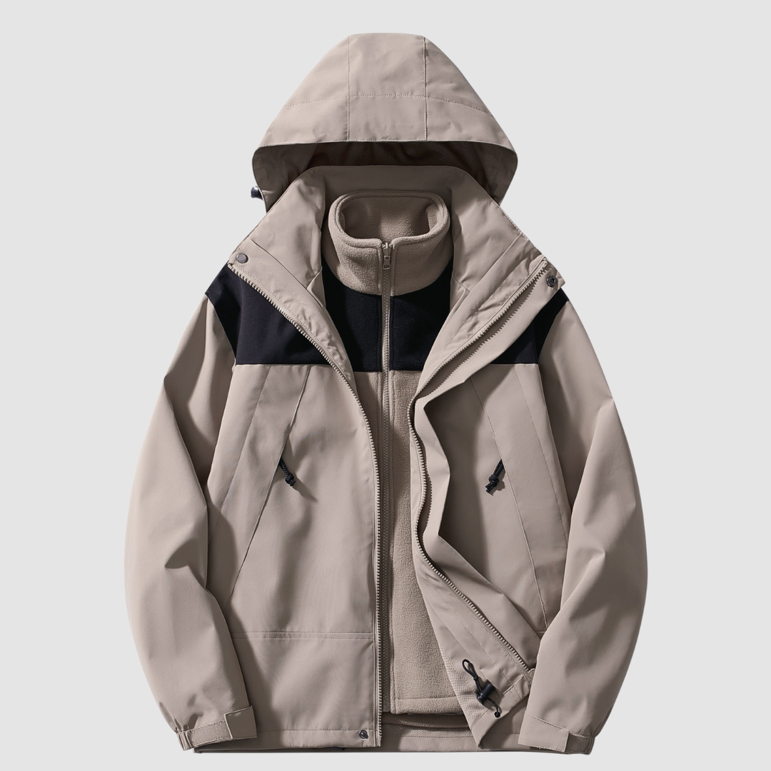 Women's 3 in 1 Winter Jacket in Khaki
