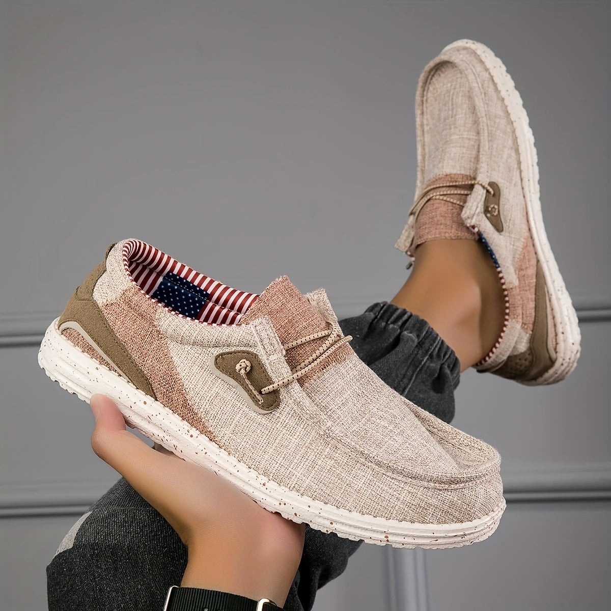 Women's Canvas Slip On Loafers