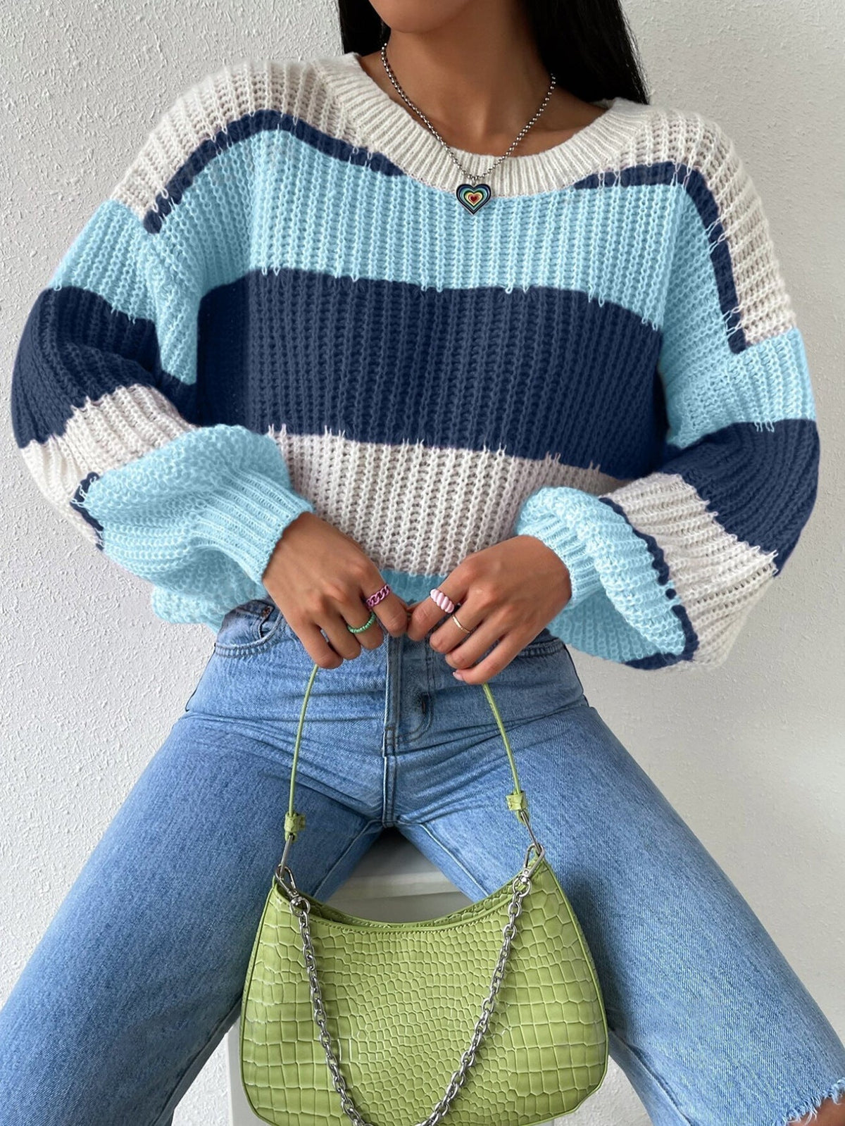 women's knit knit sweater