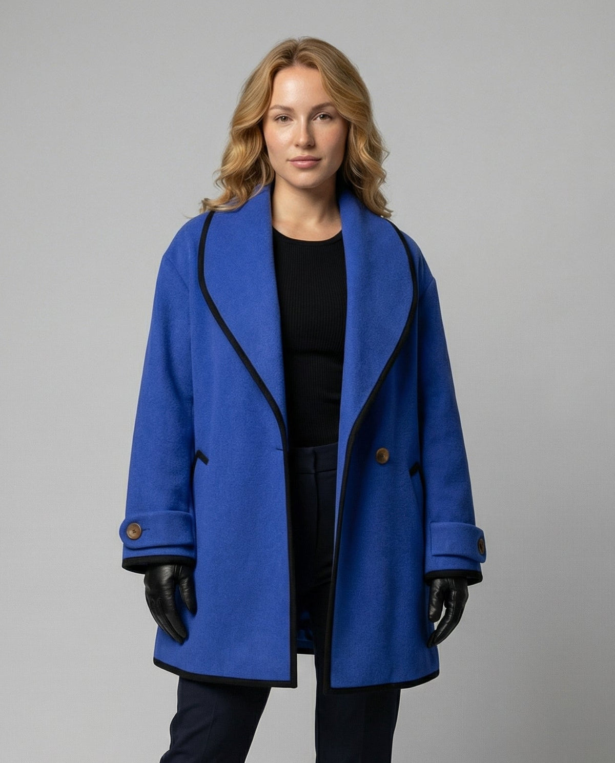 Women's Contrast Trim Winter Jacket