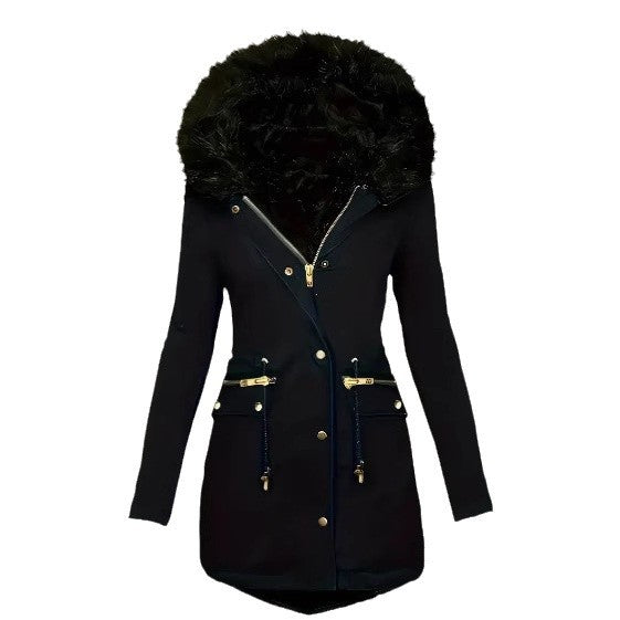 Women's Detachable Collar Parka