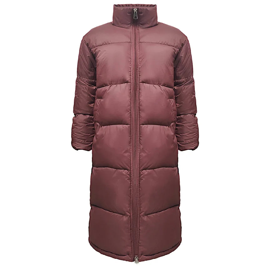 Women's Funnel Neck Puffer Winter Jacket