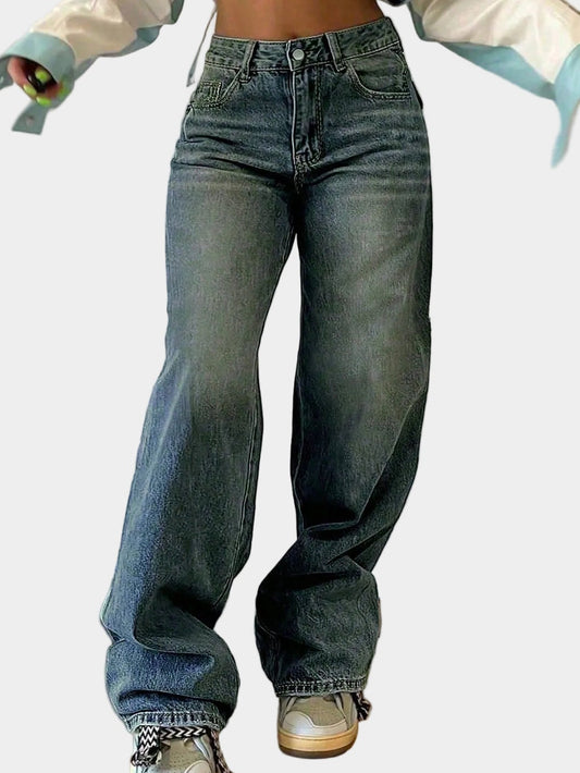 Women's High Waist Baggy Jeans