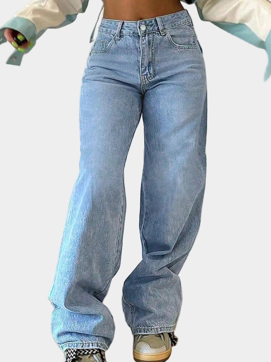 Women's High Waist Baggy Jeans