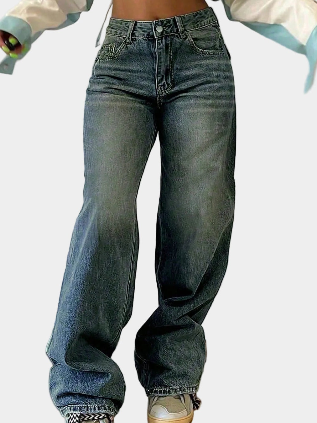 Women's High Waist Baggy Jeans