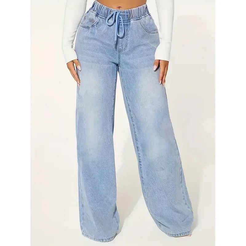 Women's High Waist Relaxed Baggy Jeans