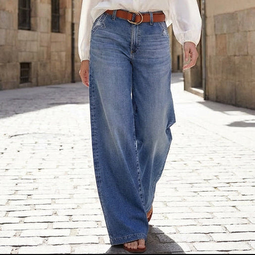 Women's High Waist Wide Leg Baggy Jeans