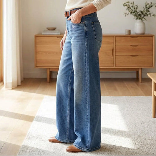 Women's High Waist Wide Leg Baggy Jeans
