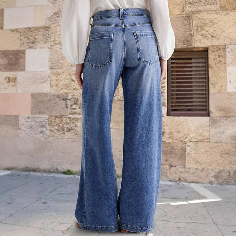 Women's High Waist Wide Leg Baggy Jeans
