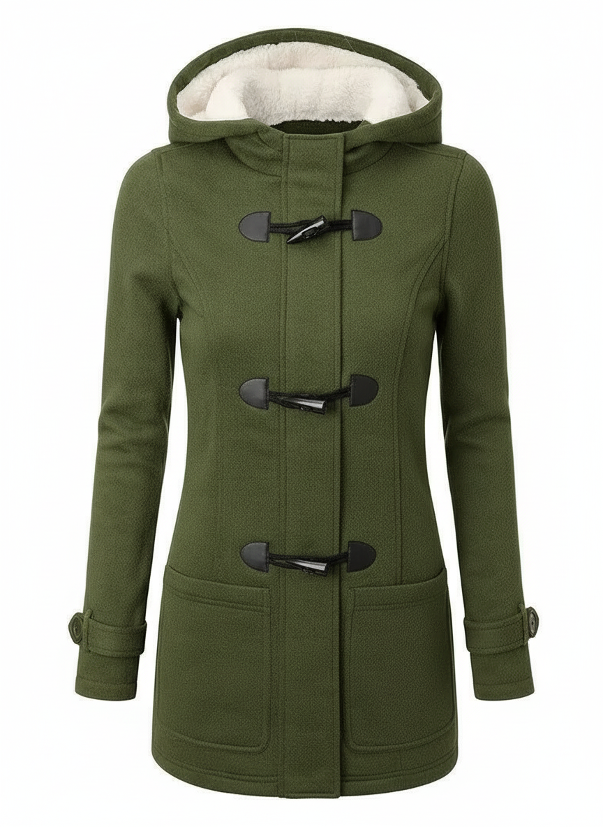 Women's Hooded Duffle Winter Jacket