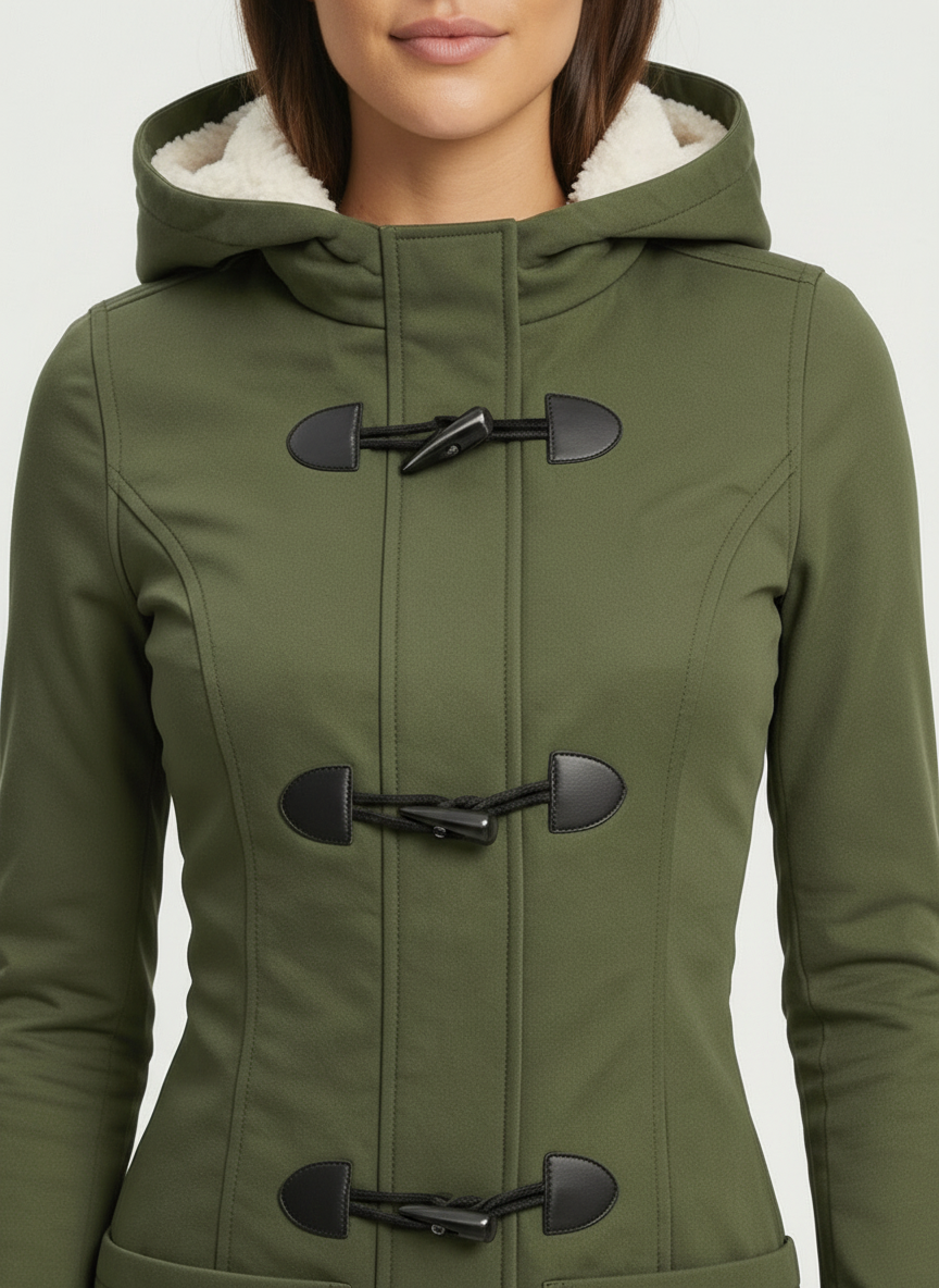 Women's Hooded Duffle Winter Jacket