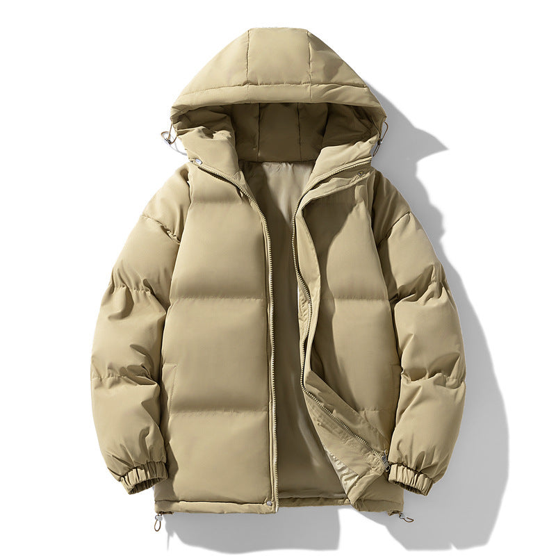 Women's Hooded Puffer Winter Jacket in Khaki