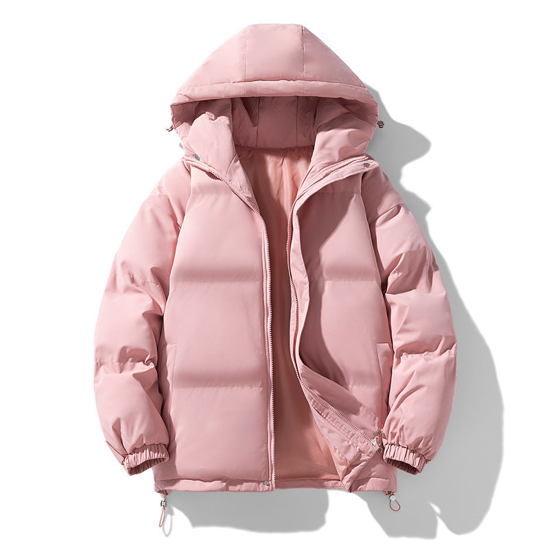 Women's Hooded Puffer Winter Jacket in Pink