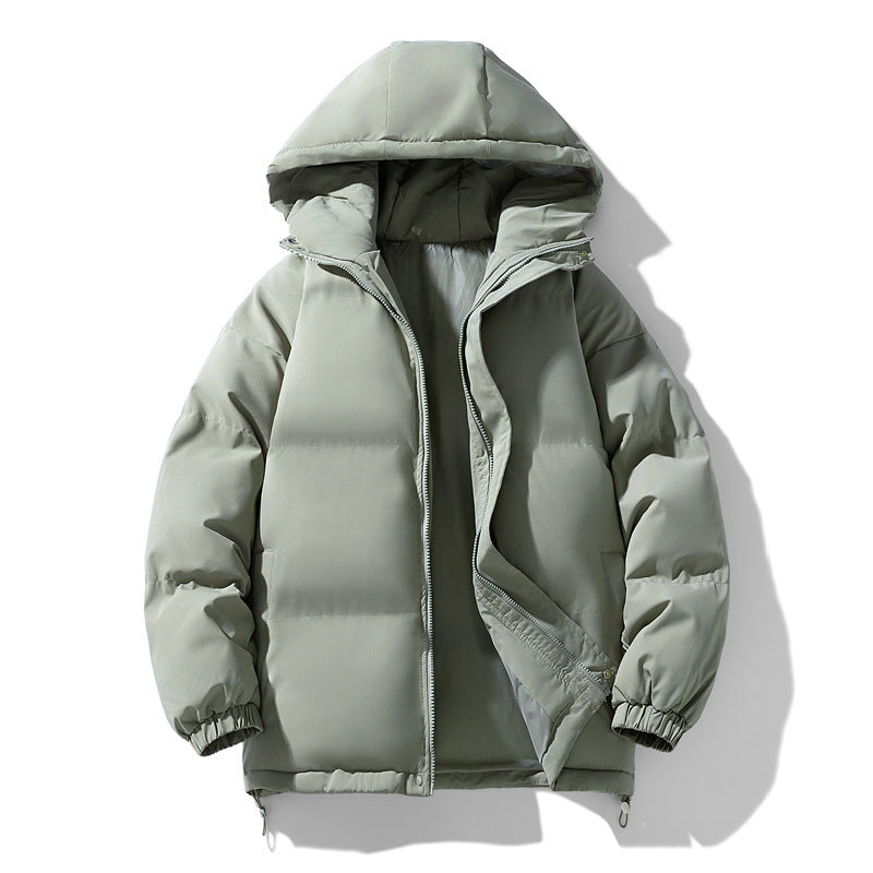 Women's Hooded Puffer Winter Jacket in Sage Green