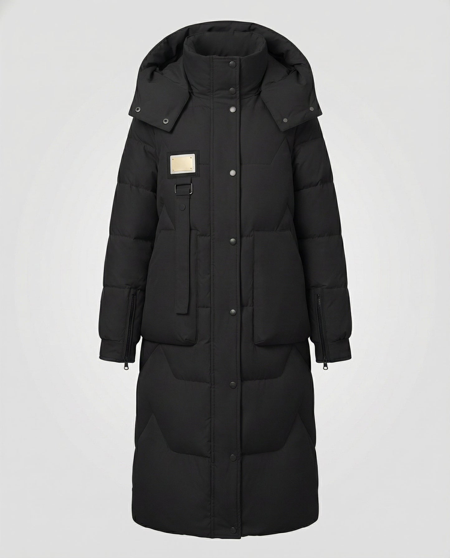 Women's Hooded Winter Coat in Black