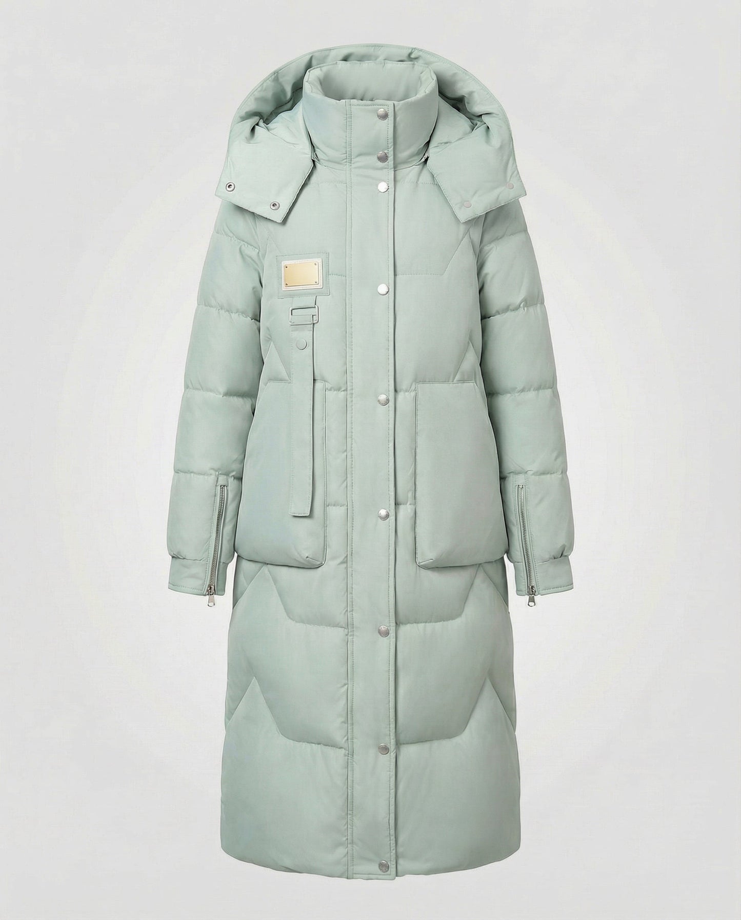 Women's Hooded Winter Coat in Green