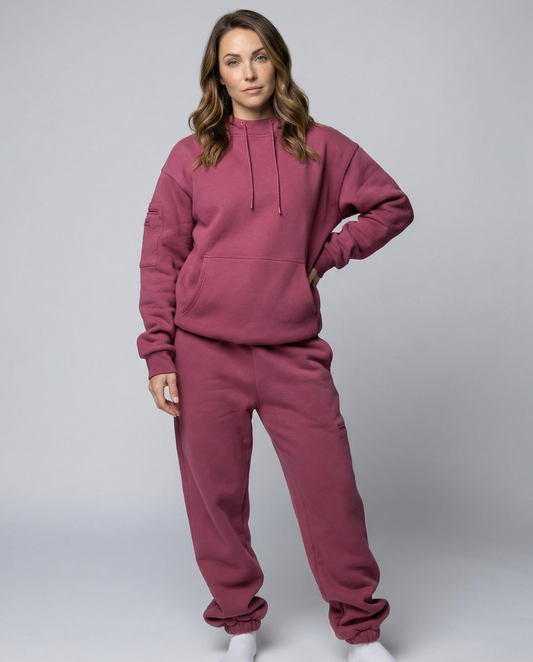 Women's Hoodie & Joggers Set in Pink