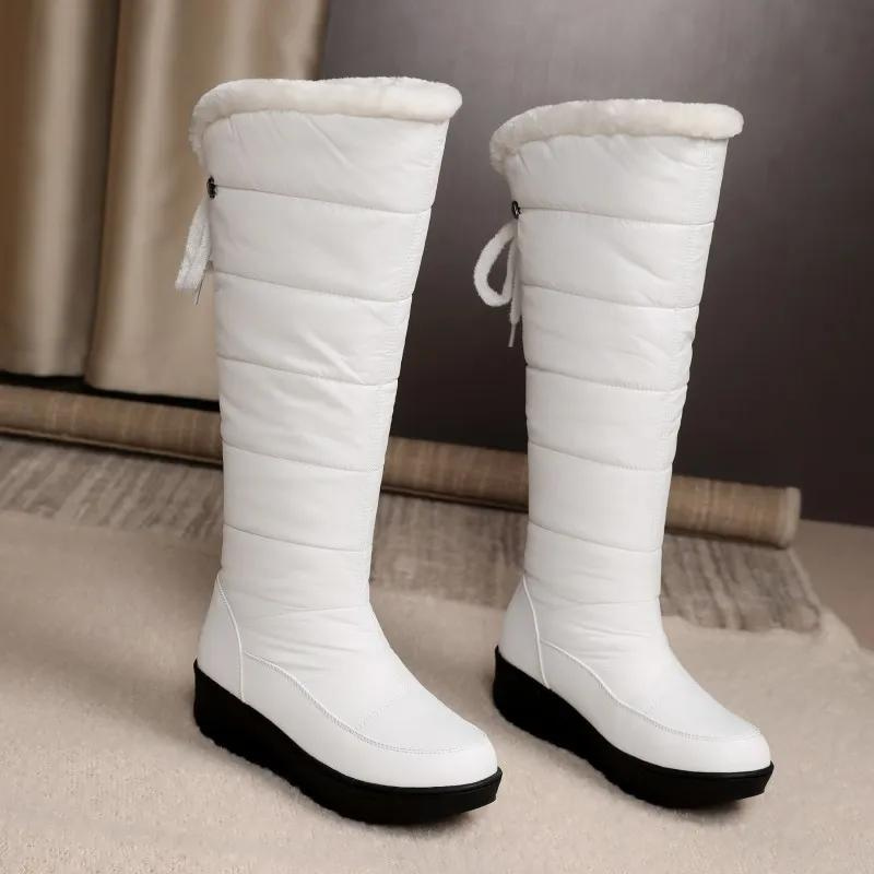 Women's Knee High Quilted Winter Boots