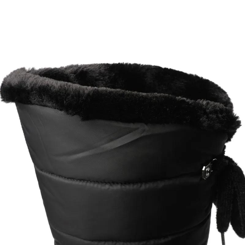 Women's Knee High Quilted Winter Boots