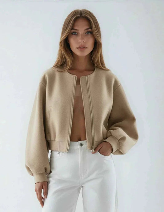Women's Lightweight Bomber Jacket for Spring
