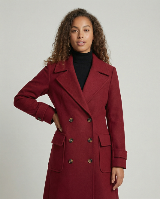 Women's Longline Double Breasted Coat