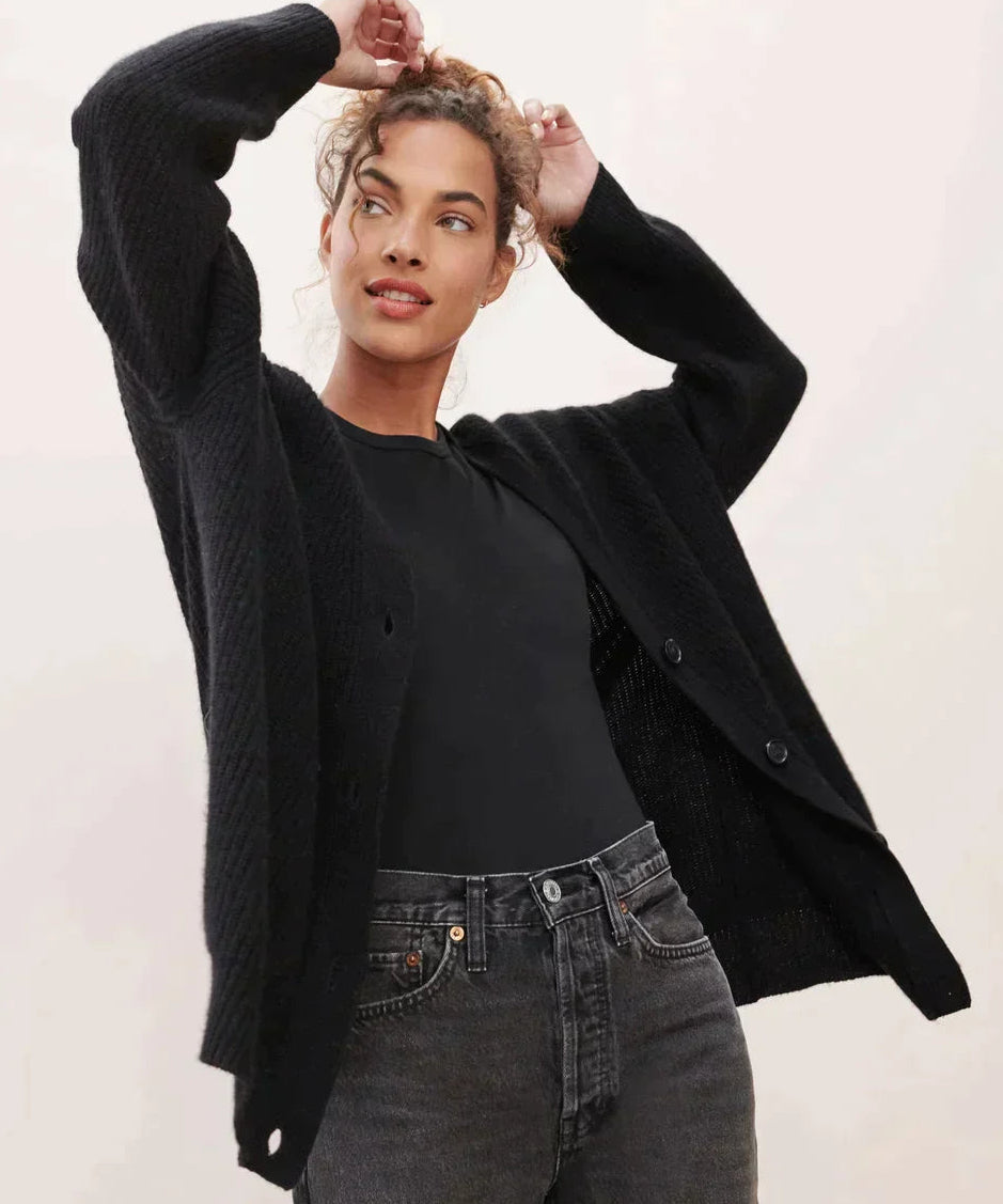 Women's Longline V-Neck Cardigan
