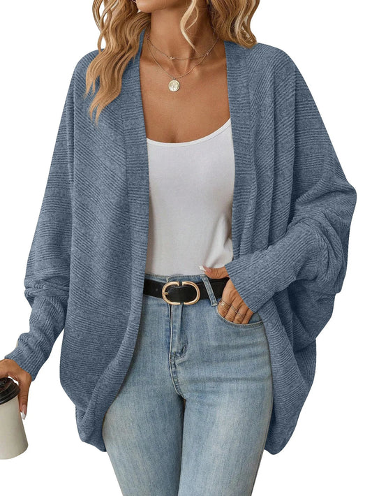 Women's Midi Knit Cardigan in Blue