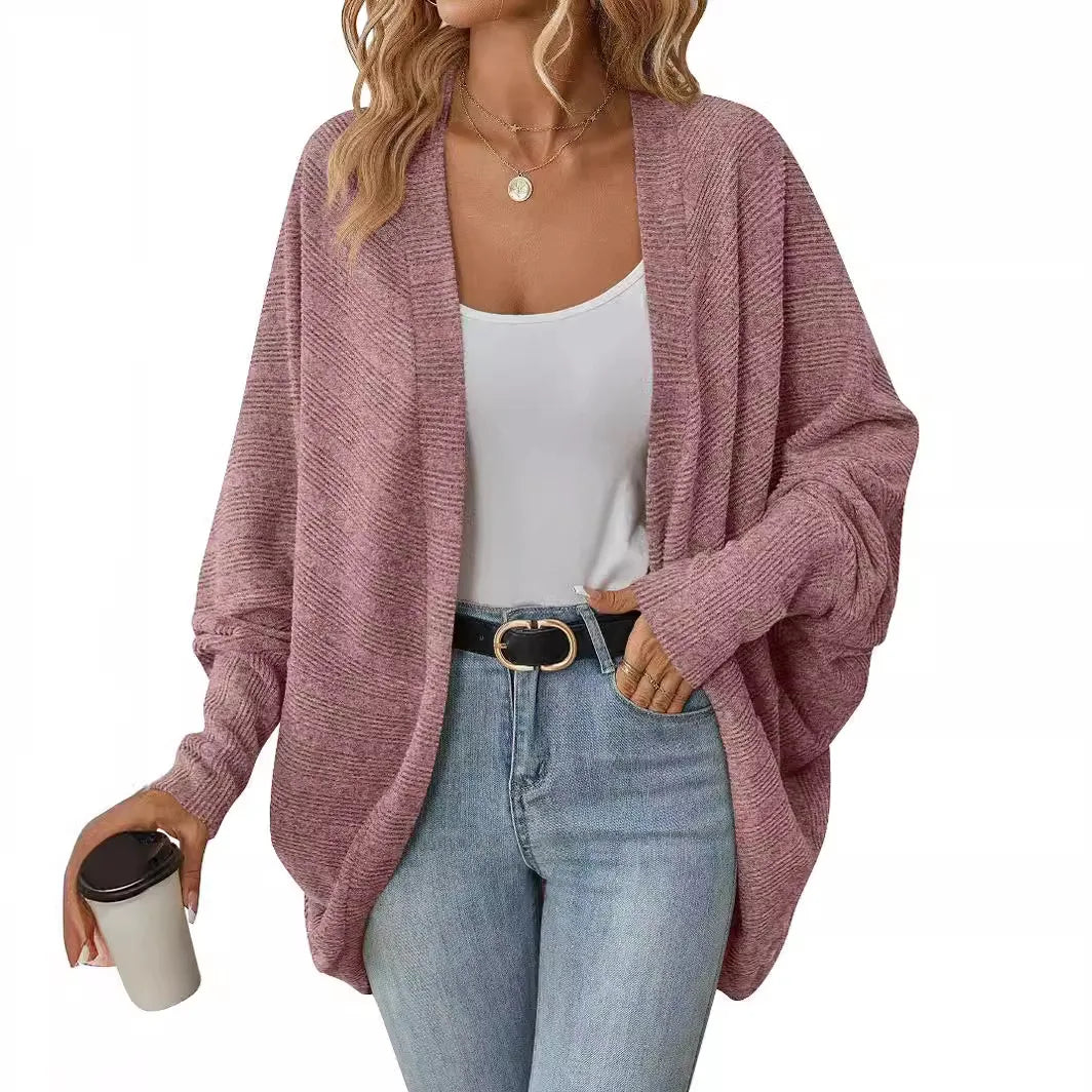 Women's Midi Knit Cardigan in Pink