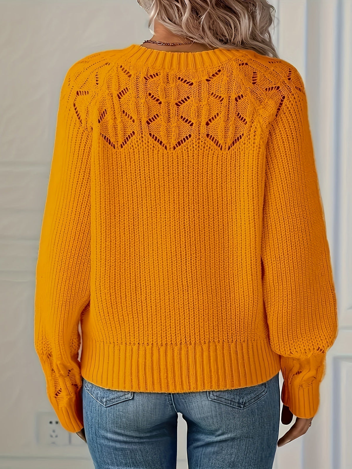 women's knit knit sweater