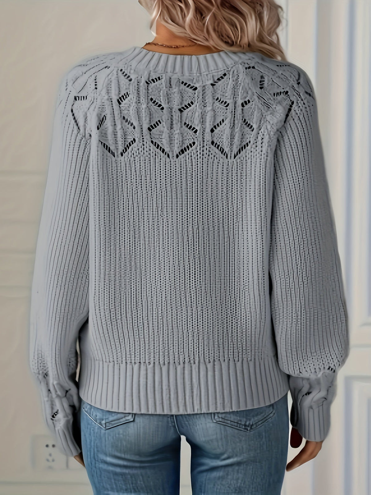 women's knit knit sweater