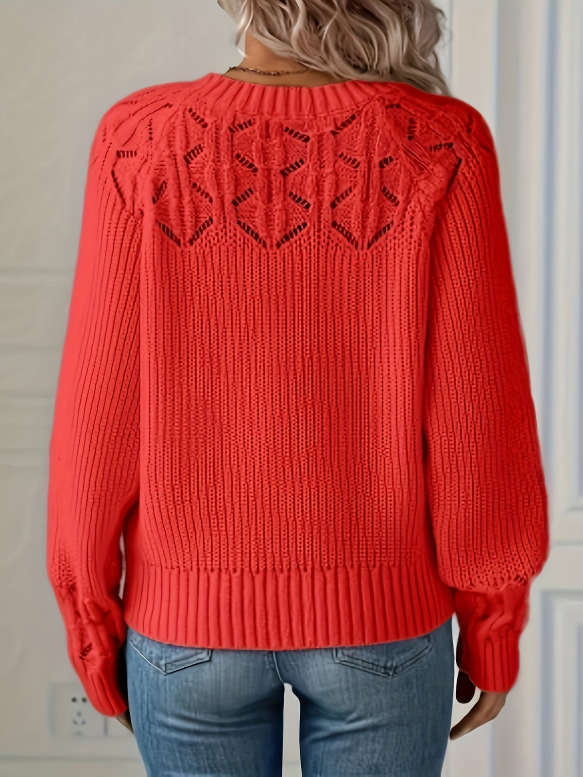 women's knit knit sweater
