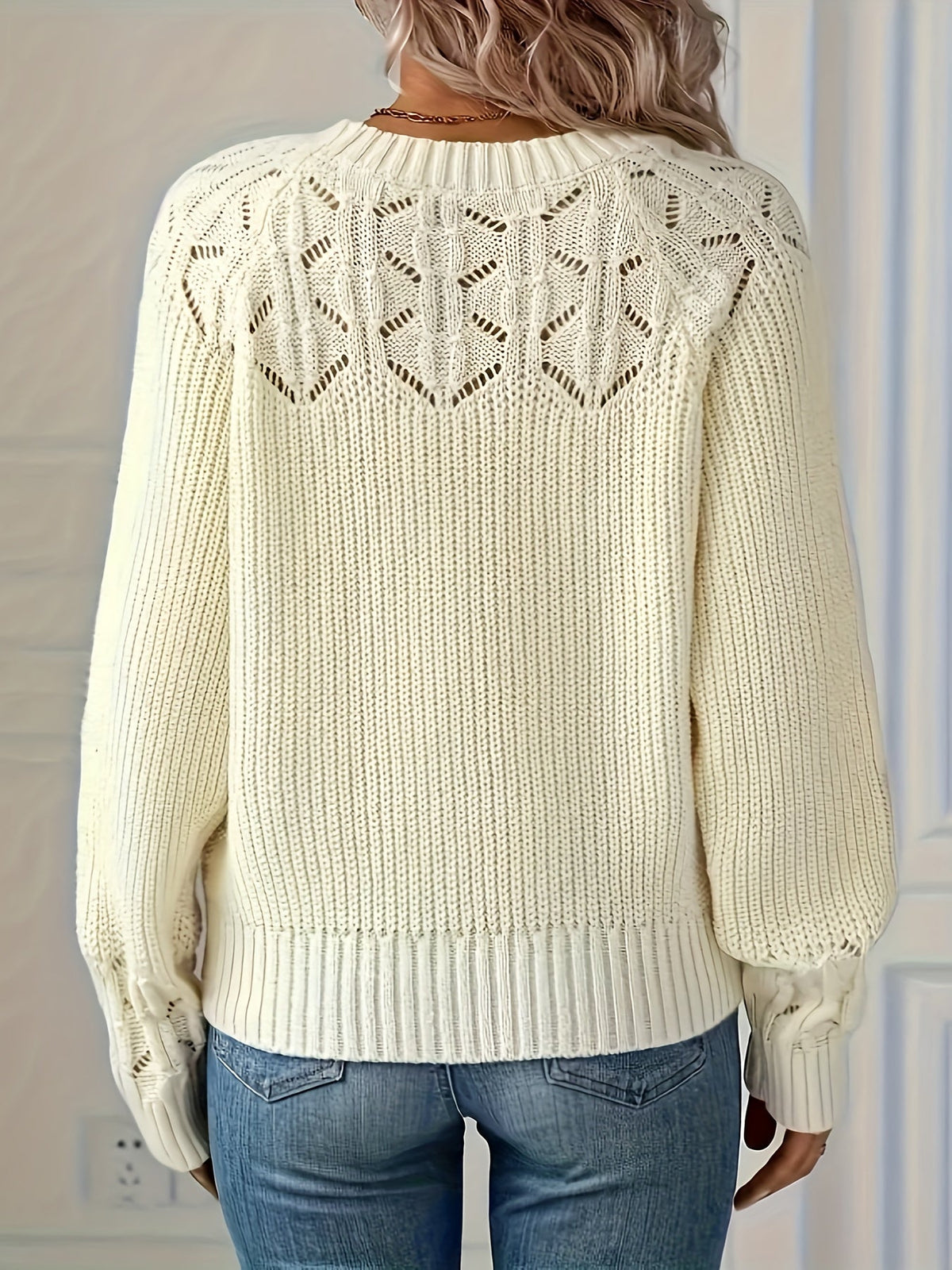 women's knit knit sweater