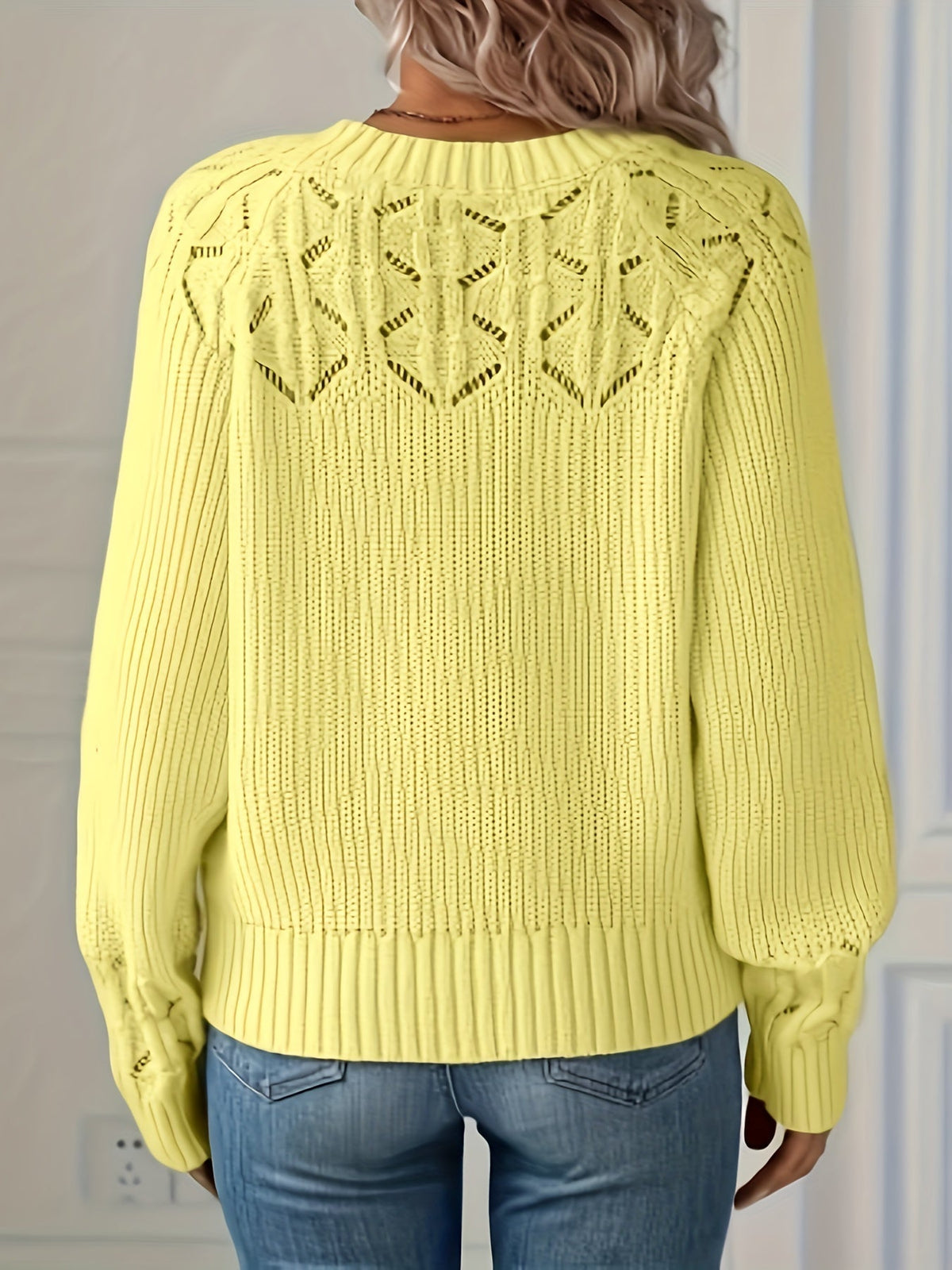 women's knit knit sweater