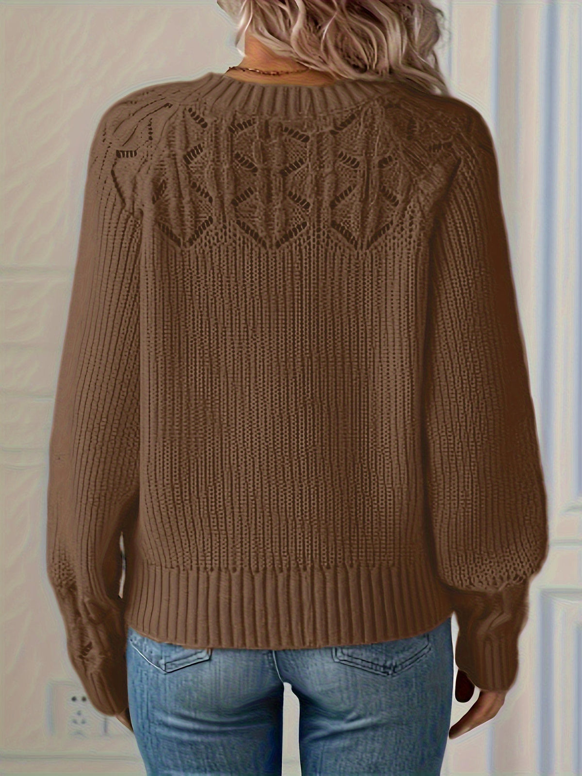 women's knit knit sweater