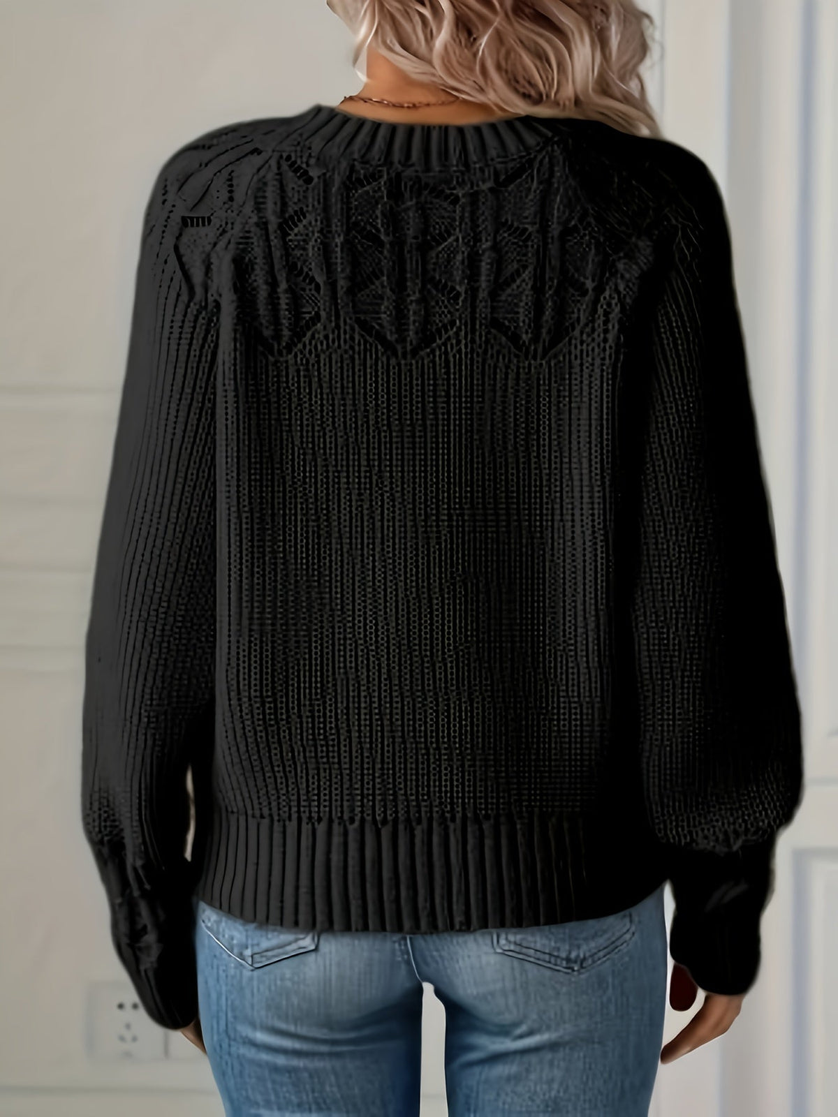 women's knit knit sweater