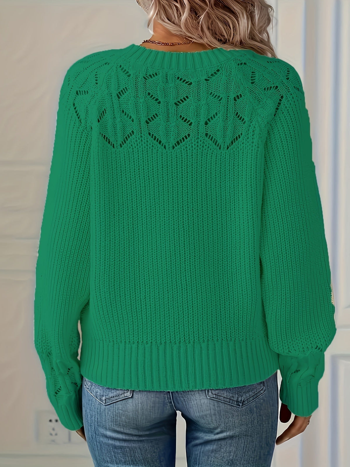 women's knit knit sweater