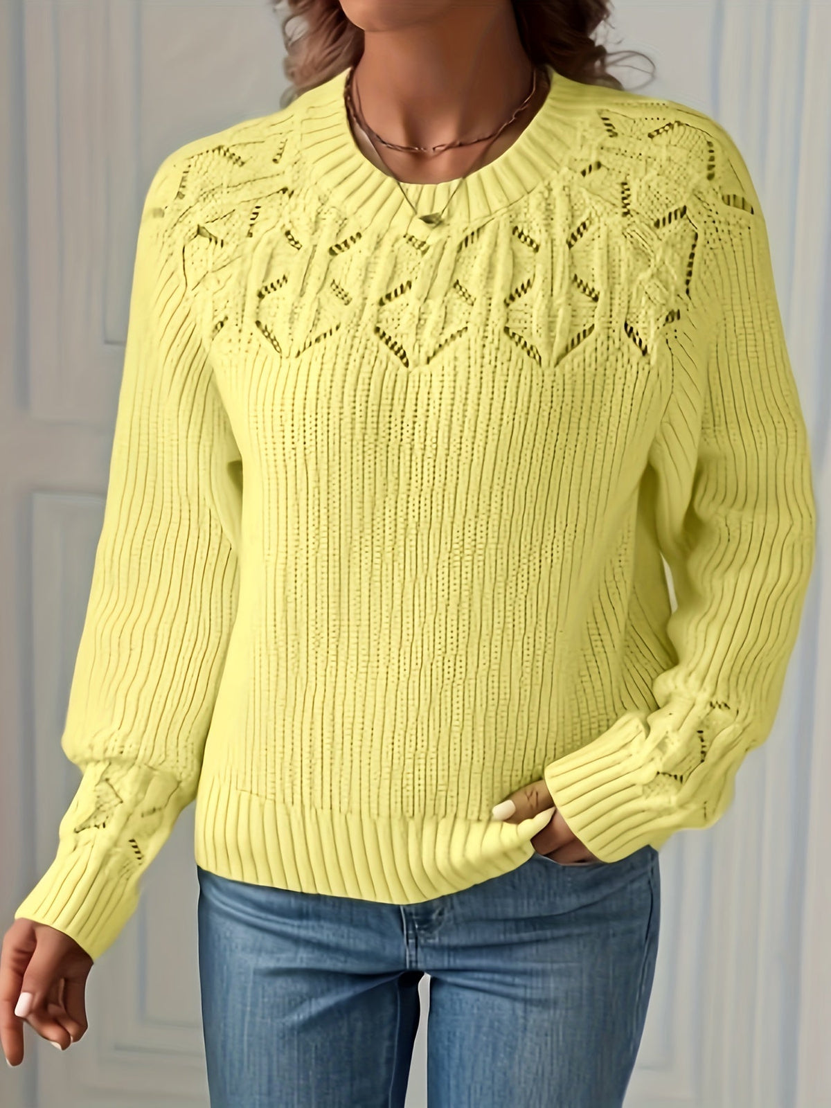 women's knit knit sweater